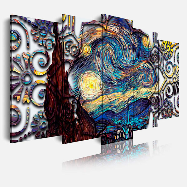 Quadri moderni Van Gogh riproduzione d'autore, Arredi Murali